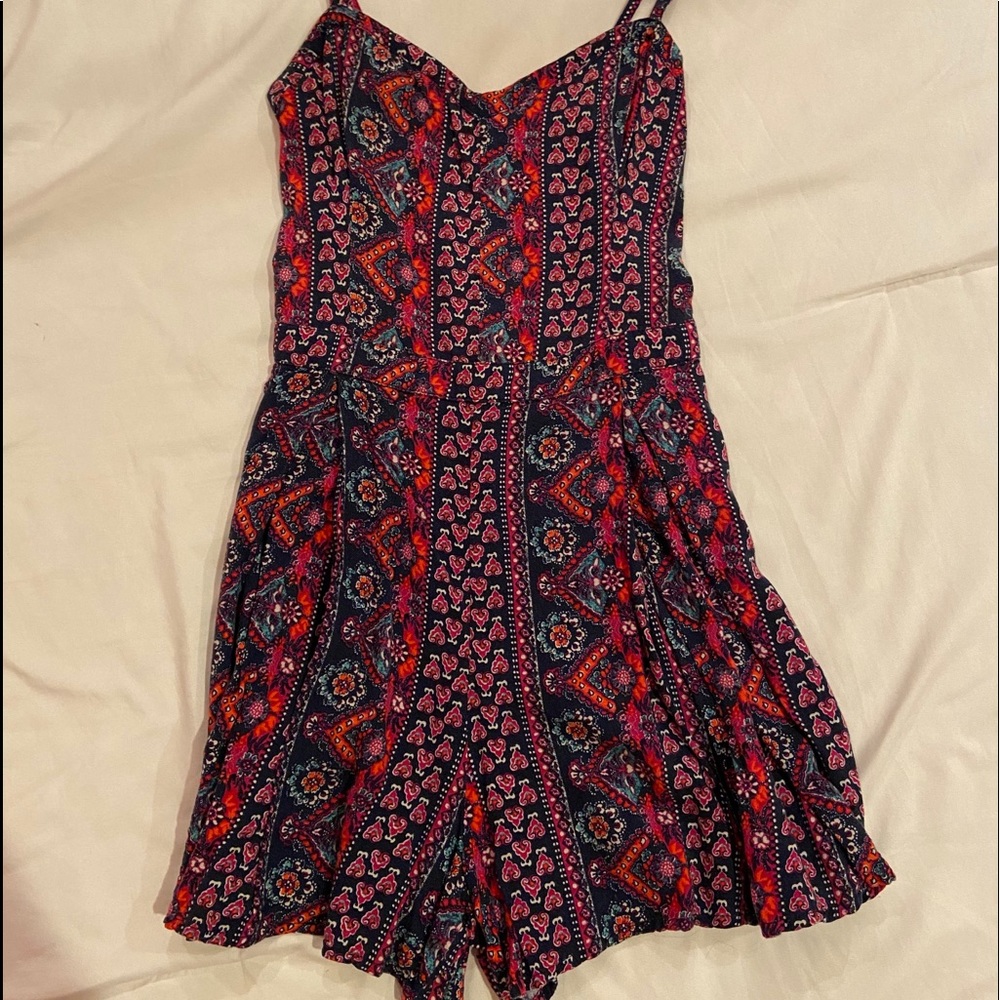 Hollister floral print romper